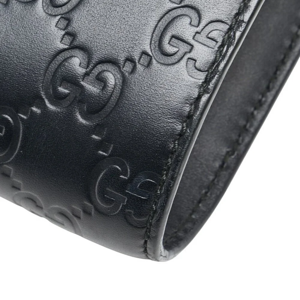 GUCCI Authentic Black Leather Horsebit Shoulder Bag - Picture 10 of 15